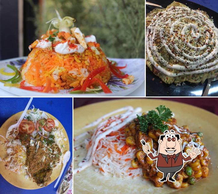 Food at Chef Lucky's Paratha On Wheels Cafe