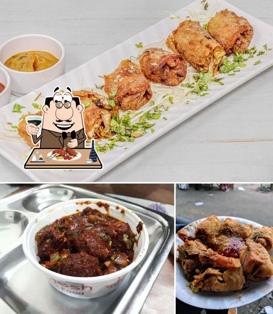 Order meat dishes at Rajesh Fast Food