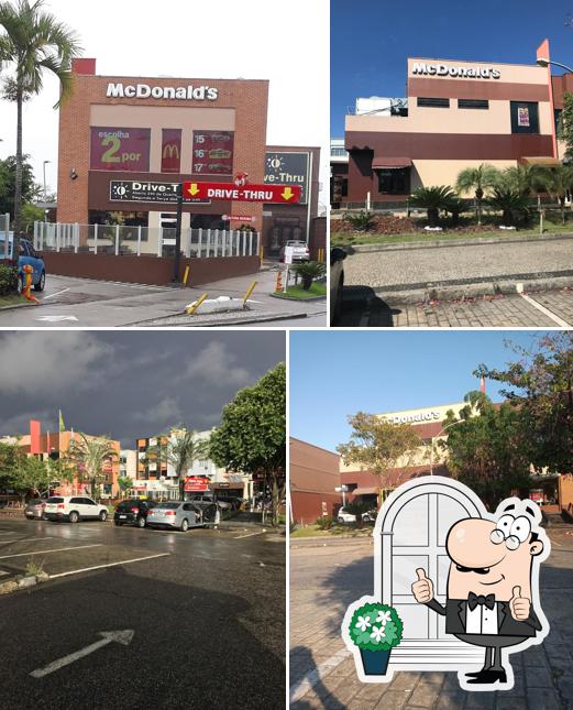 Você pode espairecer no exterior McDonald's