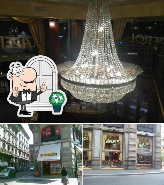 La immagine di esterno e interni da Caffè Aperol