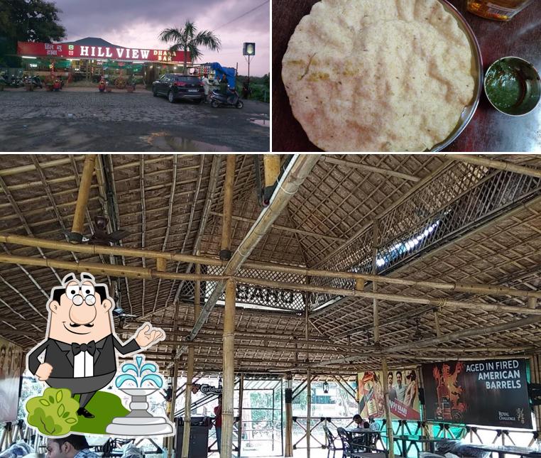 Hill View Dhaba & Bar is distinguished by exterior and food