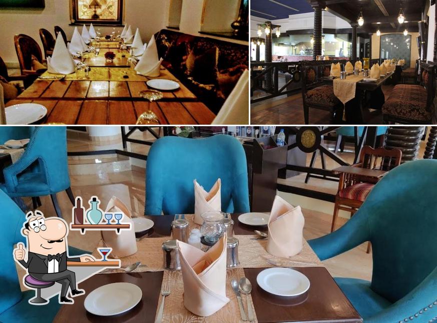 Take a seat at one of the tables at Za-Aiqa