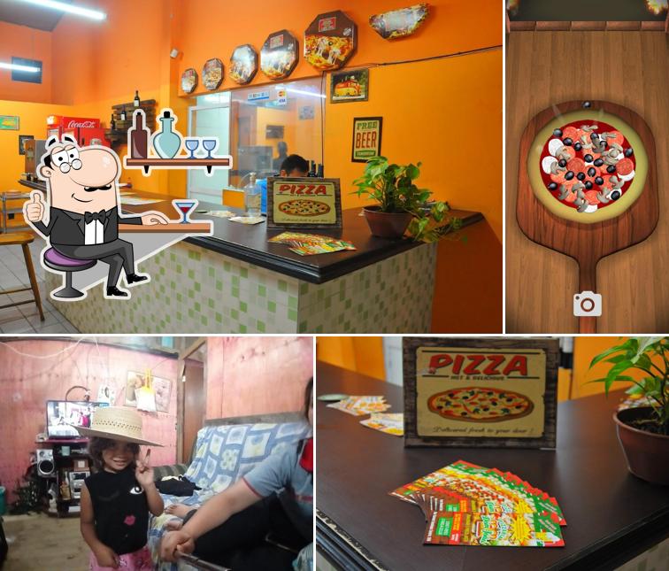 O interior do Dom João Pizza Burguer