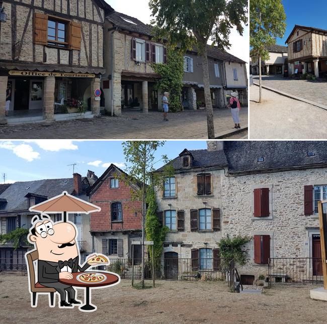 Jetez un coup d’œil à quoi ressemble Restaurant Le Faubourg Najac à l'extérieur