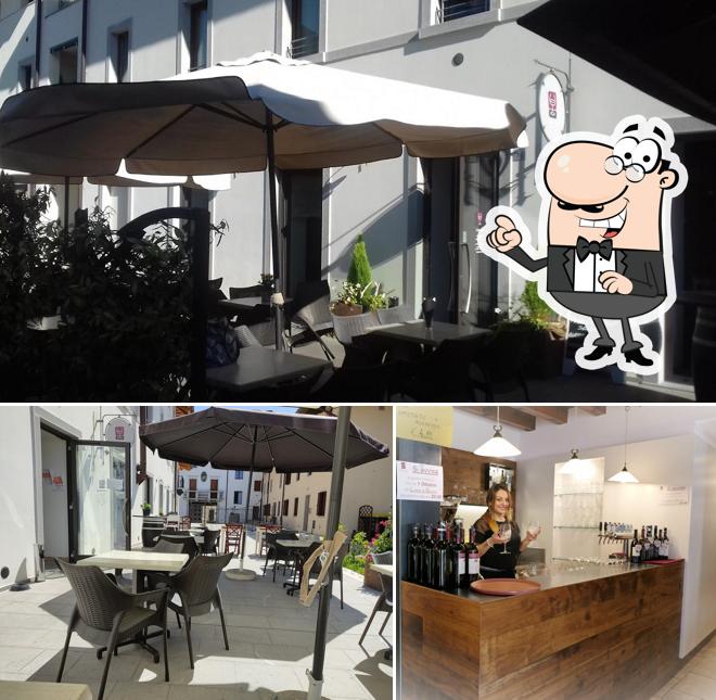 Gli interni di Lo Spirito Giusto enoteca con cucina