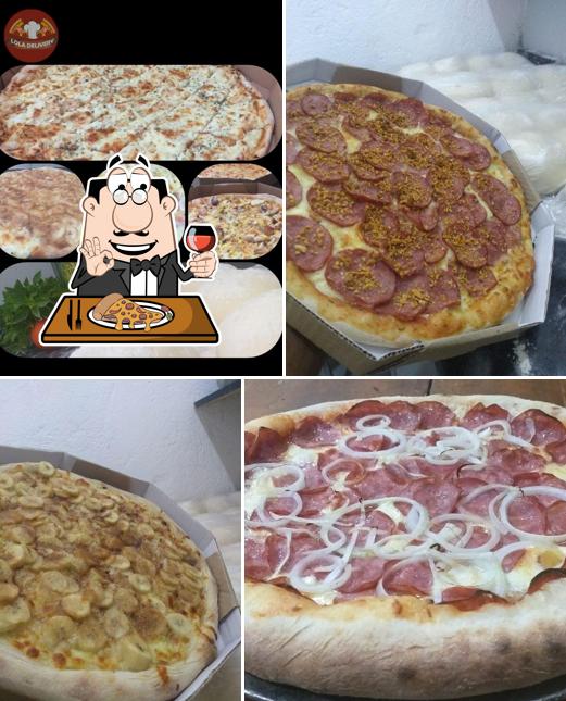 No LOLA DELIVERY, você pode desfrutar de pizza