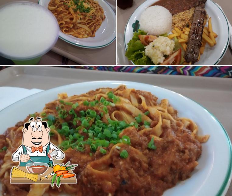 Esparguete à bolonhesa em Bonna Panquecas Atlântico Shopping