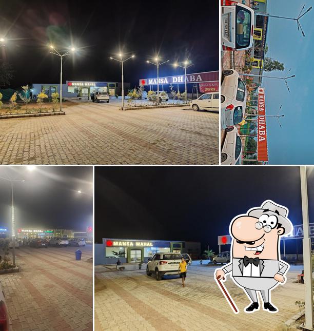 The exterior of Mansa Mahal