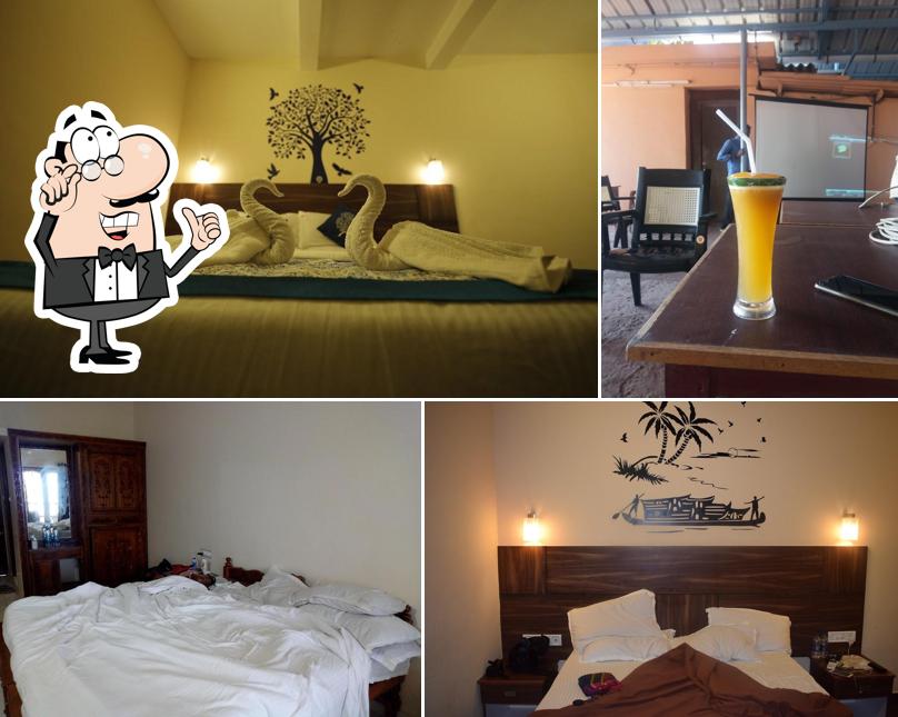 Take a seat at one of the tables at Unwind Hotels and Resorts