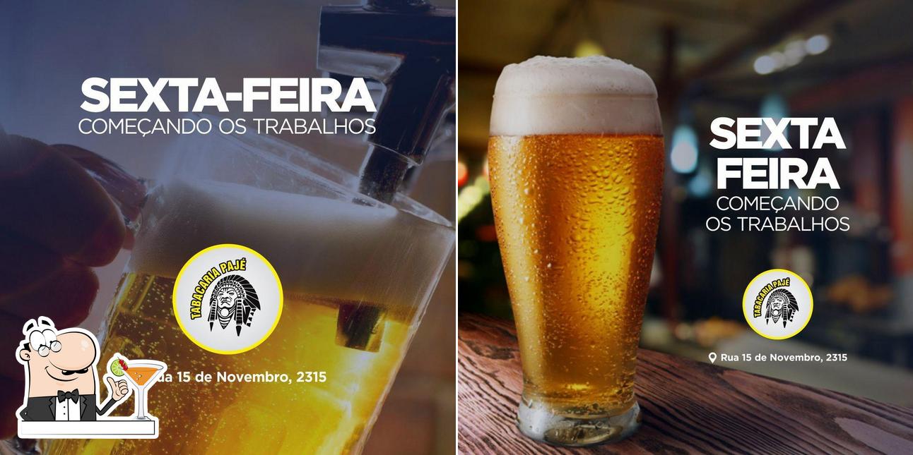 Prove uma bebida do menu