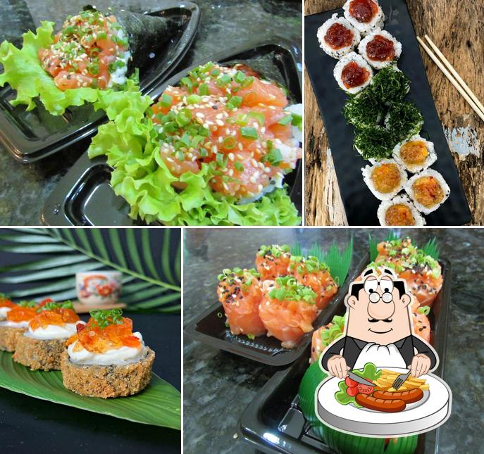 Platos en Kaoru Sushi Apucarana