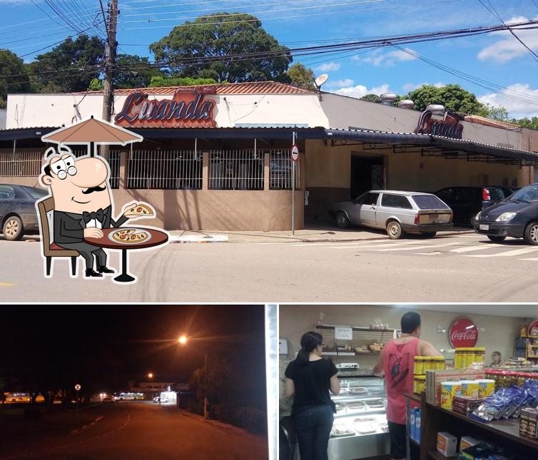 Entre diferentes coisas, exterior e interior podem ser encontrados no Luanda Pães e Doces