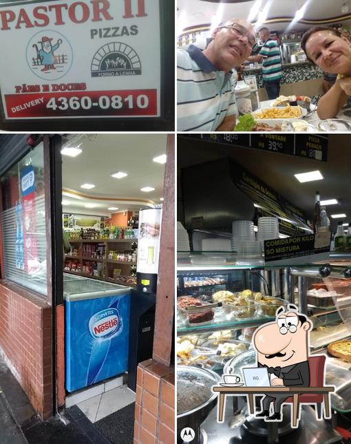 Sente em uma das mesas no Padaria Pastor II