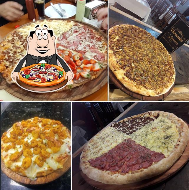 Escolha pizza no Varandão Lanches