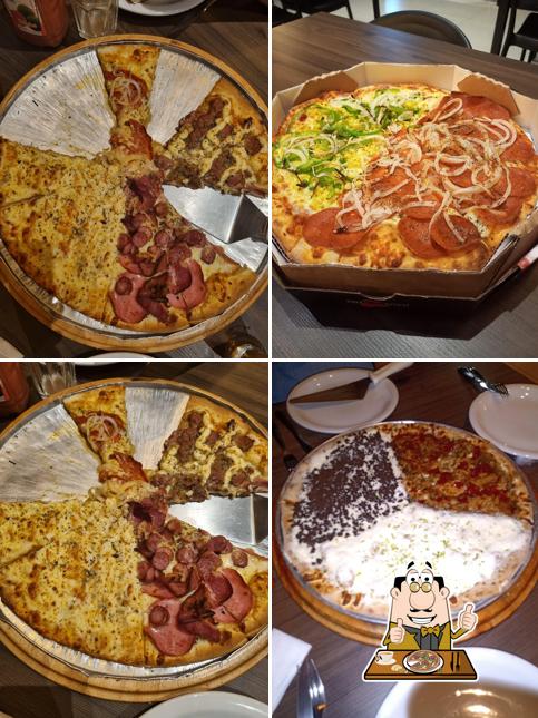 Escolha pizza no Tropicana Pizza Express - Av. Felipe Wandscheer