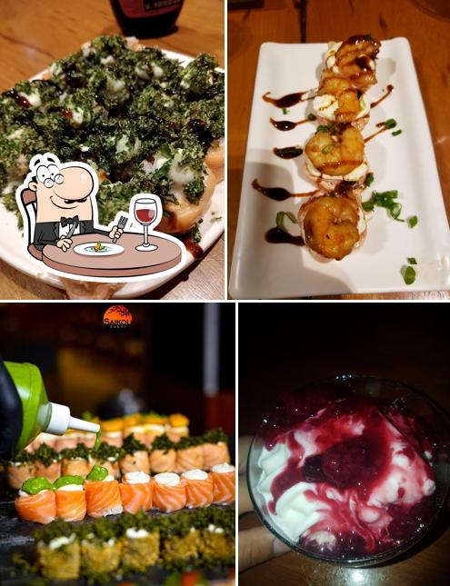 Platos en Saikou Sushi - Veleiros