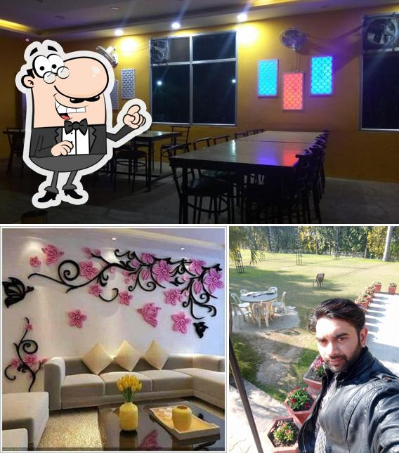 The interior of Ashirwad Veg Dhaba