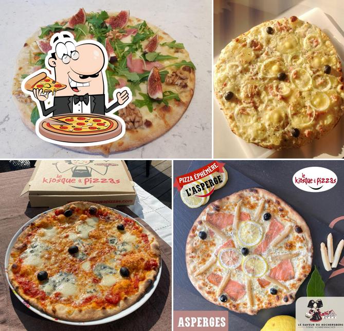 A Kiosque à Pizzas Soultz, vous pouvez essayer des pizzas