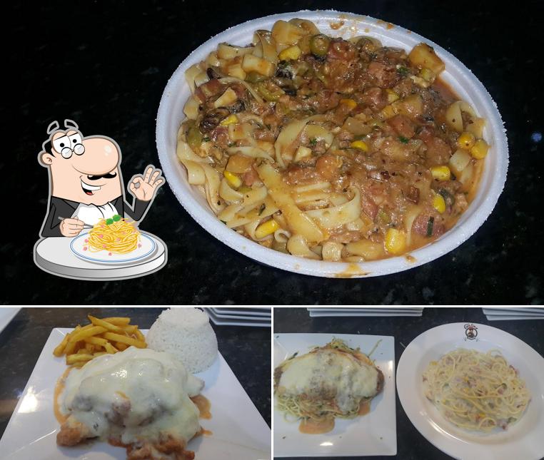 Espaguete carbonara em Marmitaria Dedo De Moça