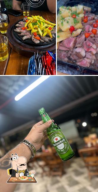 Comida em Churrasquinho Do Plastico