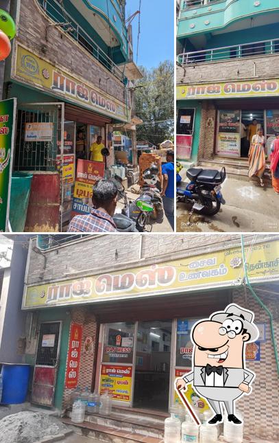 The restaurant's exterior and beverage