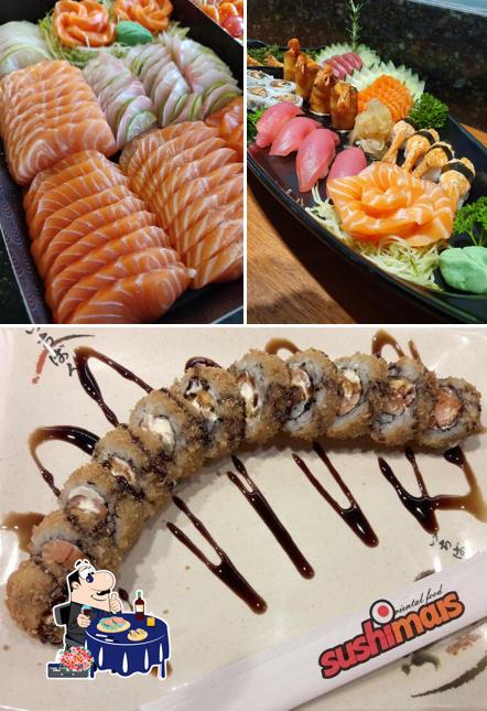 Consiga frutos do mar no Sushimais