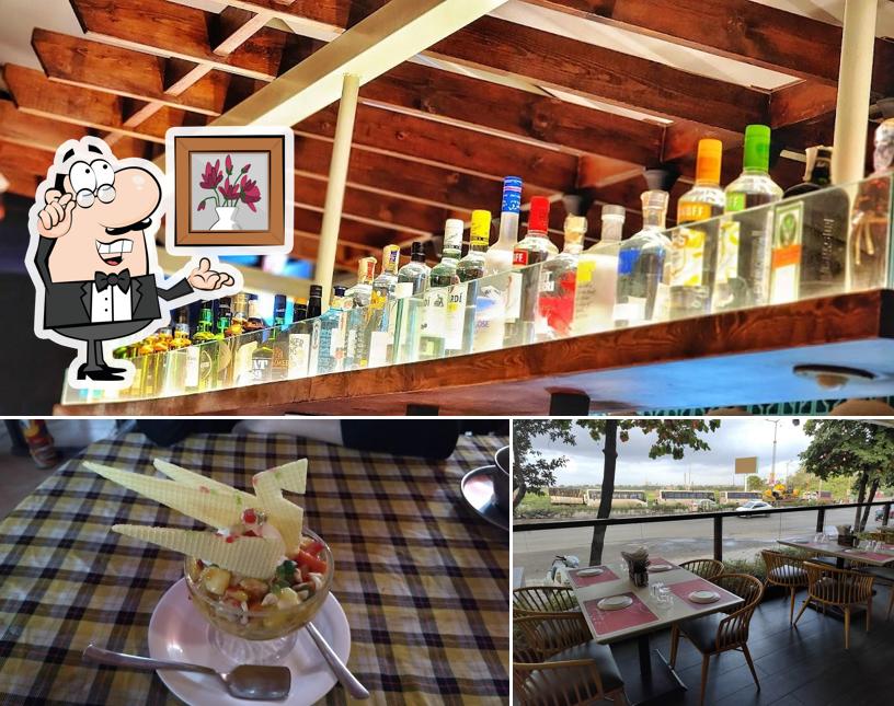 The interior of Hotel Mudra - Sprinkle of Love by Bawarchi Restaurant and bar(Nigdi)