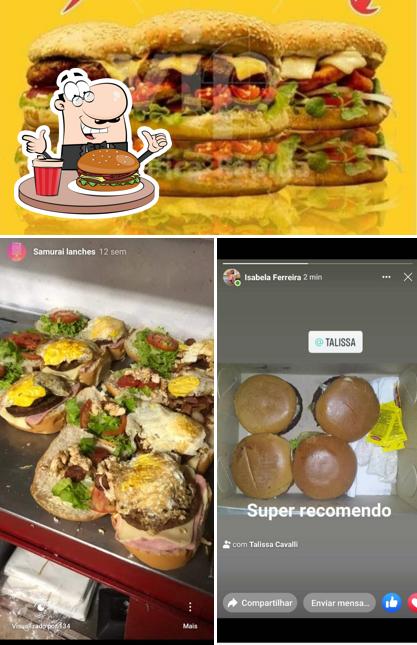 Consiga um hambúrguer no Samurai Lanches