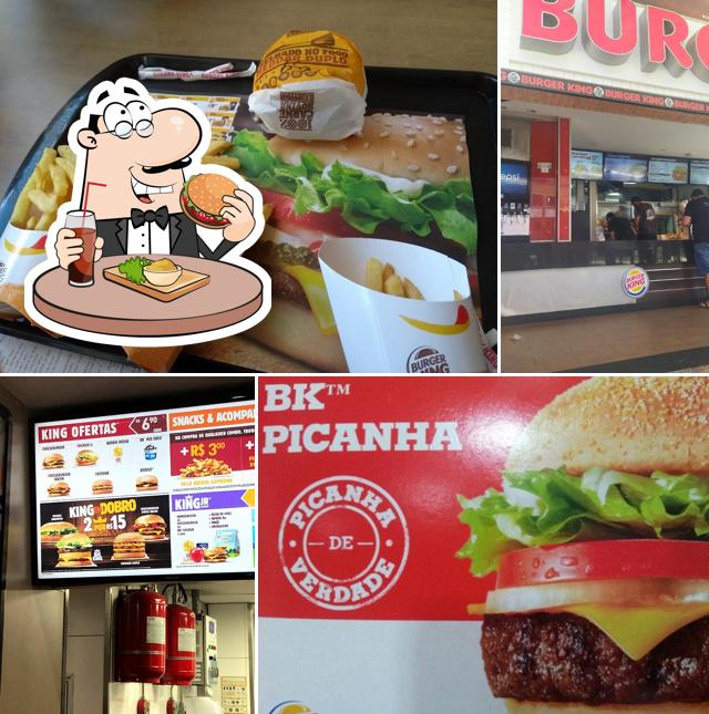 Delicie-se com um hambúrguer no Burger King