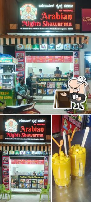 The exterior of Arabian Nights Shawarma