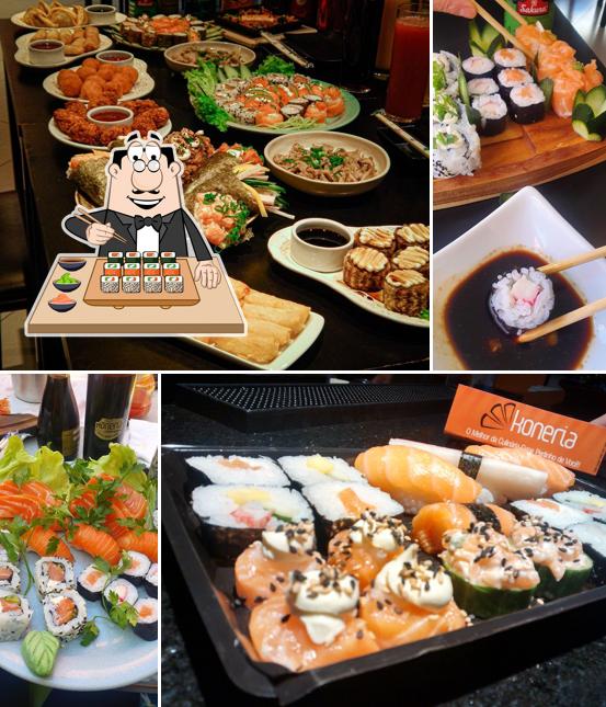 Peça diversas opções de sushi
