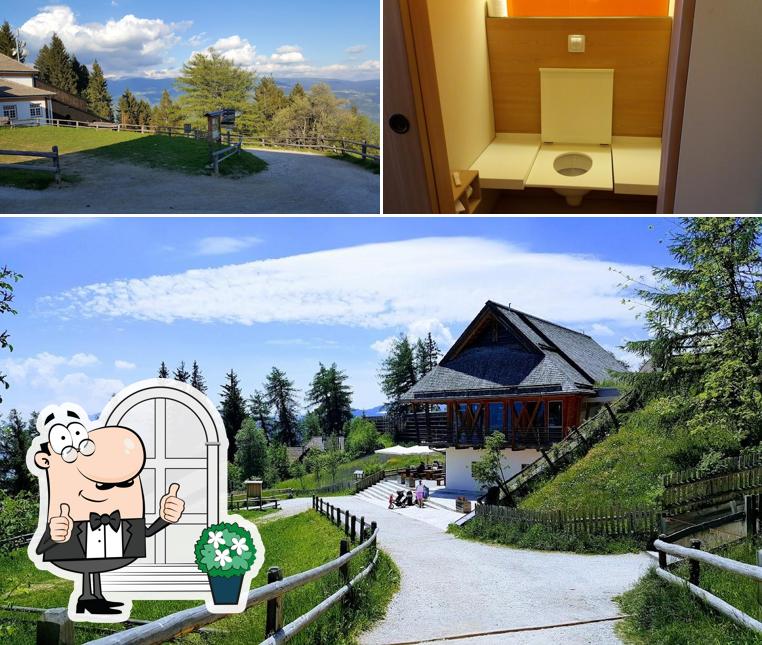 La immagine di esterno e interni da Vigilius Mountain Resort