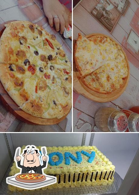 Get pizza at SAMAR BAKERS