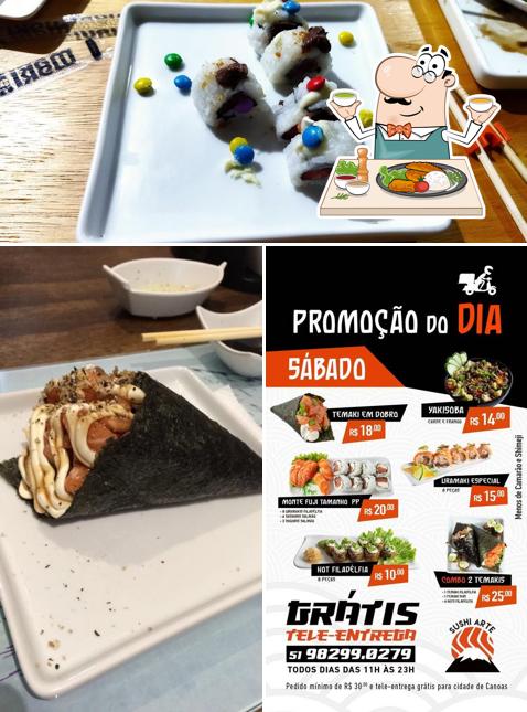 Comida em Sushi Arte