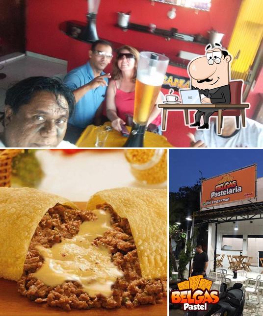 O interior do Belgas Pastel