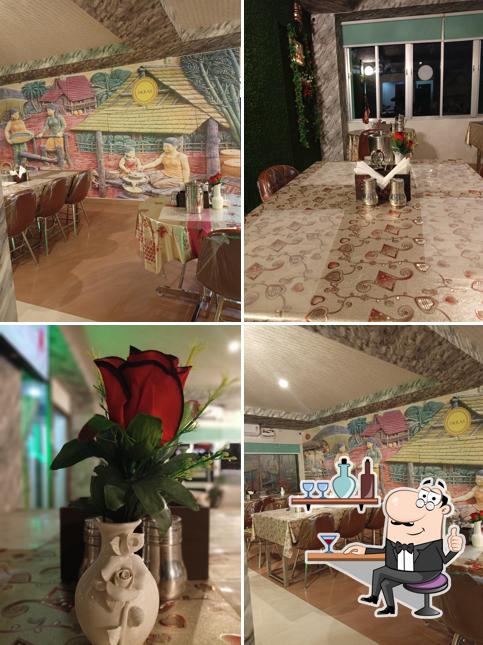 The interior of DESI KHANA MULTI-CUISINE AC RESTAURANT & FAST FOOD