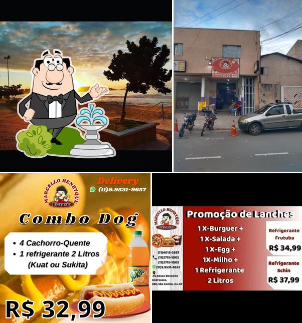 O exterior do Marcello Henryque Pizzaria