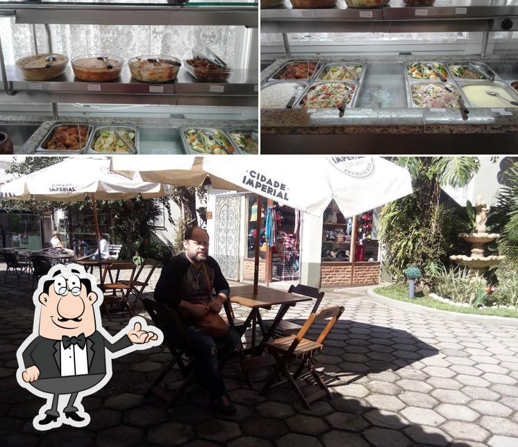 O interior do Restaurante Paladar