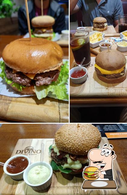 Divino Gourmet Burger serve uma infinidade de opções para os amantes dos hambúrgueres