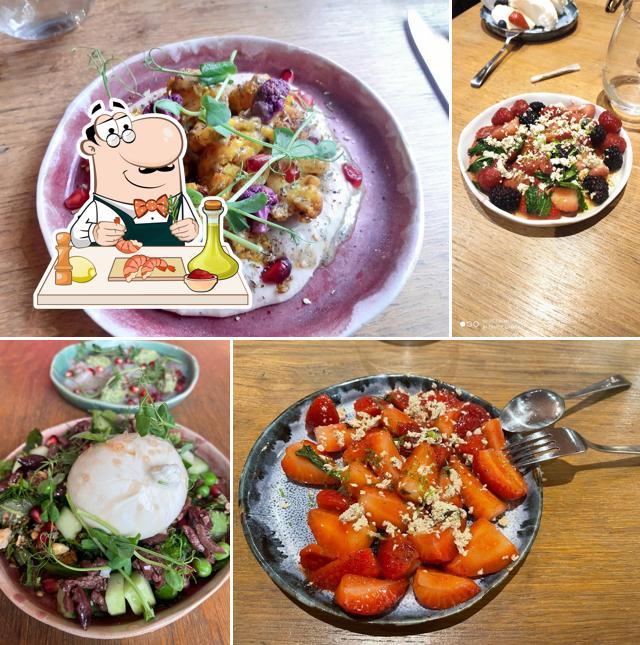 Crevettes et gruau de maïs à La Table de Mona