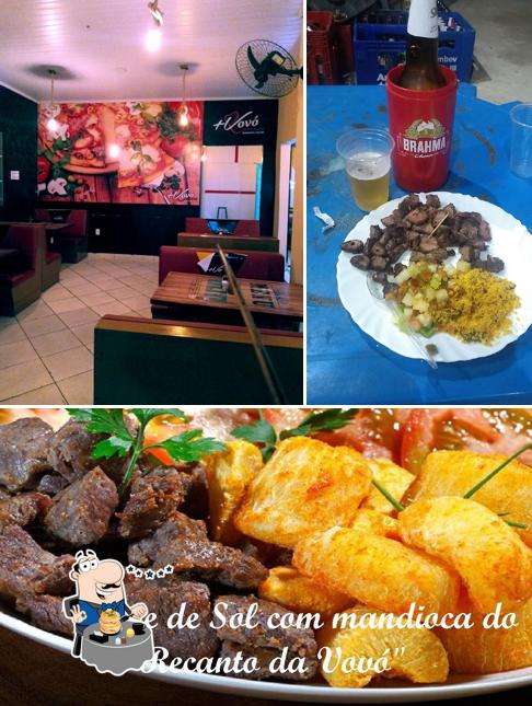 Platos en Recanto da vovó