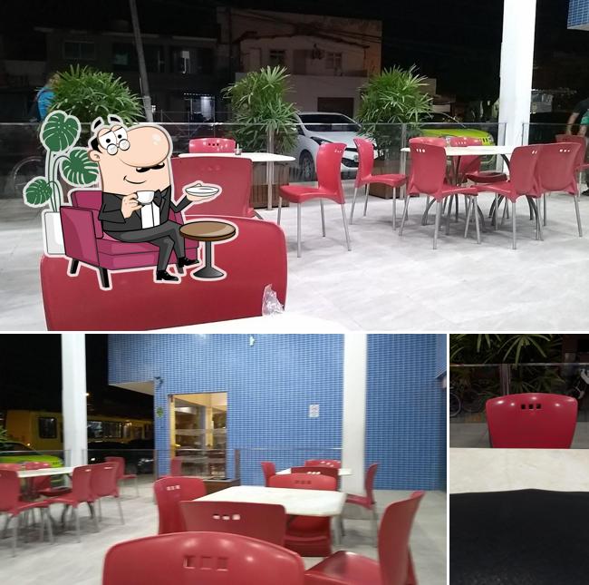 O interior do Black Pizza Pe