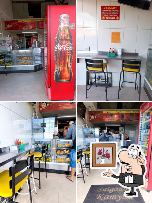 O interior do Salgados Kamylla