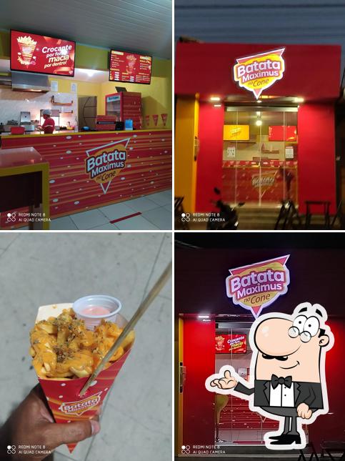 O interior do batata Maximus no cone