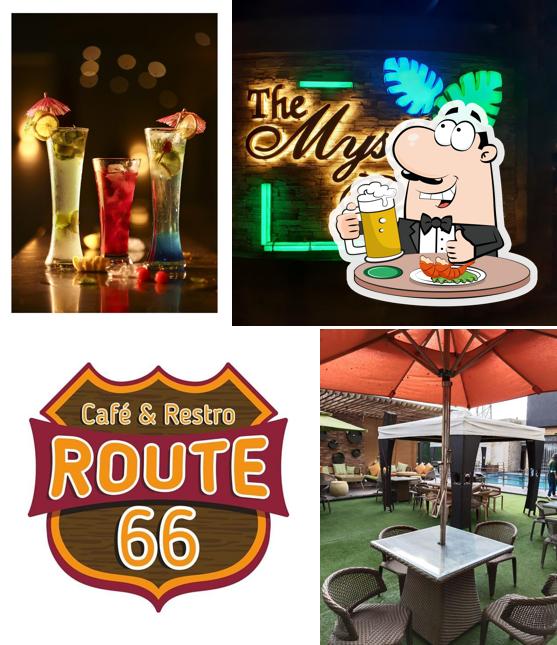 Enjoy a pint of light or dark beer