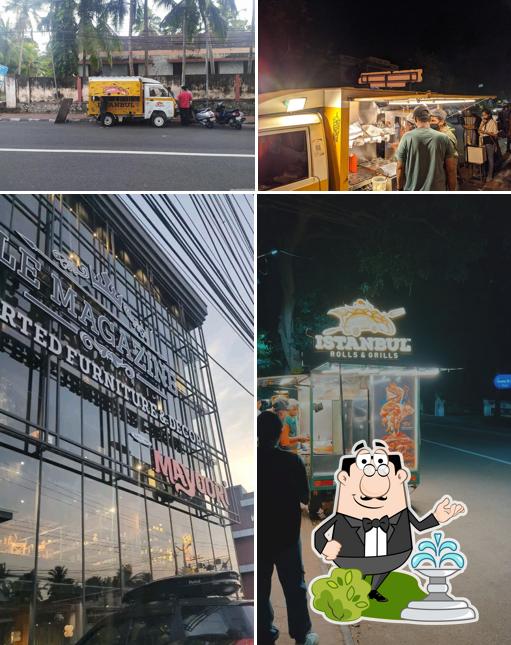 You can get some fresh air outside Istanbul Rolls and Grills