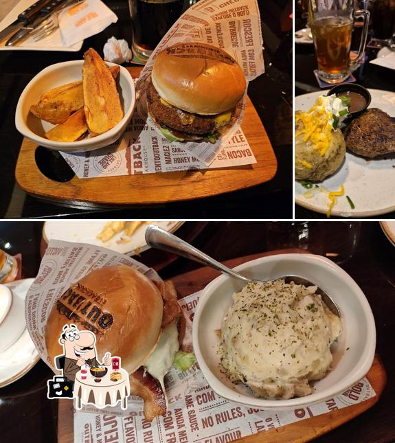 O Outback Steakhouse se destaca pelo comida e bebida