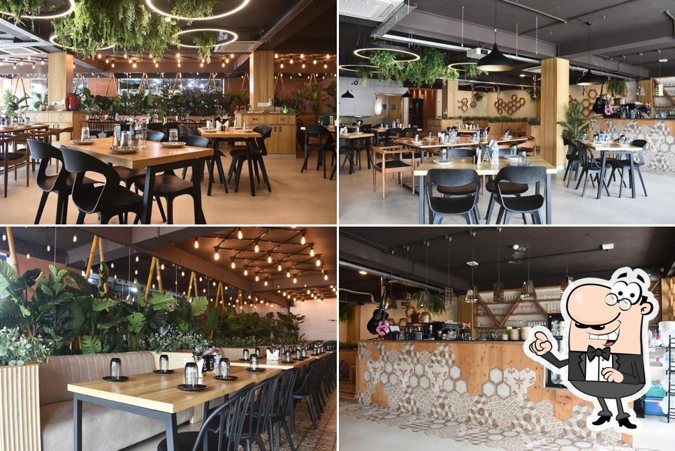 Take a seat at one of the tables at Choe-Wang’s Kitchen