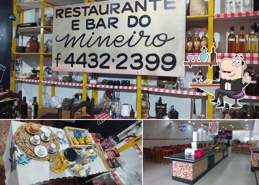 A ilustração do Restaurante do Mineiro - Serras do Vale’s interior e comida