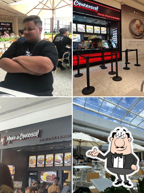 O interior do Mania de Churrasco Prime Steak & Burger